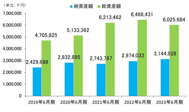 純資産額／総資産額