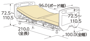 ベーシックベッド固定脚仕様（樹脂）