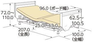 ベーシックベッド固定脚仕様（木製）