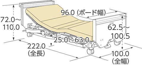 ポジショニングベッドセンターロック仕様3