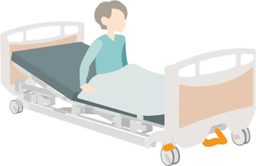 起き上がりイラスト