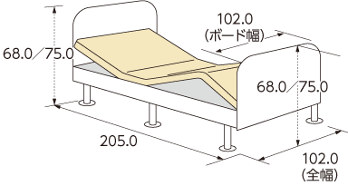 フラットタイプ寸法図