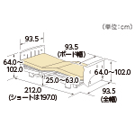 2・3モーター樹脂タイプ寸法図