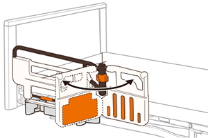 自動ロック方式1（イラスト）