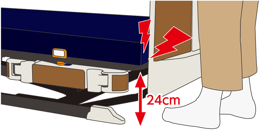 高さへの不安をなくす超低床15cm